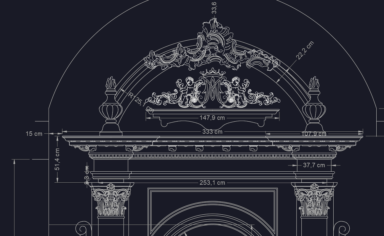 Diseño técnico en AutoCAD - Departamento de ingeniería de Italica Decoraciones